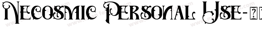 Necosmic Personal Use字体转换
